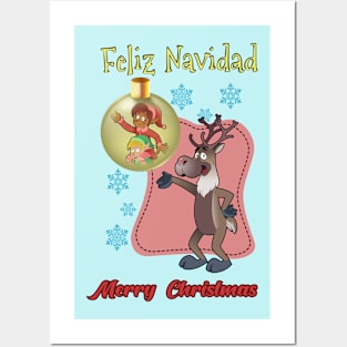 Christmas Rudolph Posters and Art